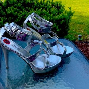 Silver shoes